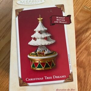 KEEPSAKE the Label White and Red Holiday Ornament